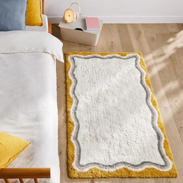 Descente de lit enfant coton bio tufté