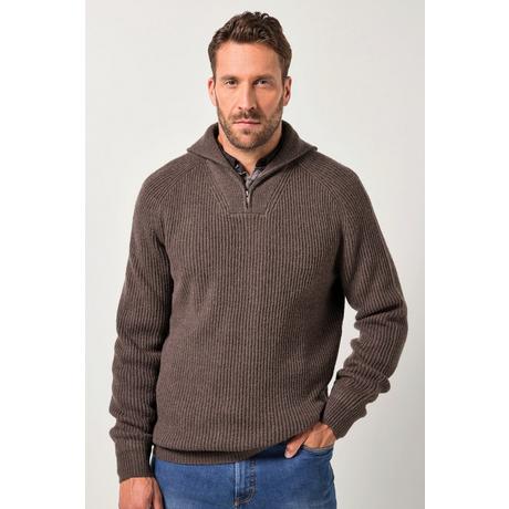 JP1880 Troyer Pullover mit Zippkragen  