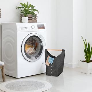 B2X Tragbare Wäschebox aus Filz  