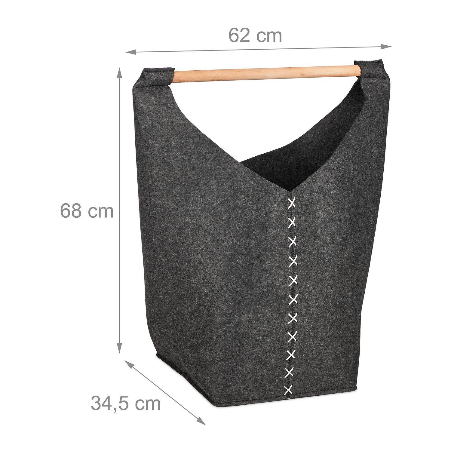 B2X Tragbare Wäschebox aus Filz  