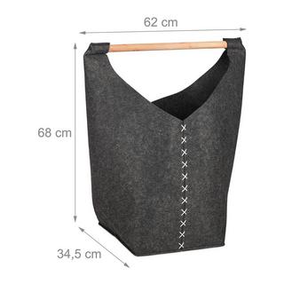 B2X Tragbare Wäschebox aus Filz  