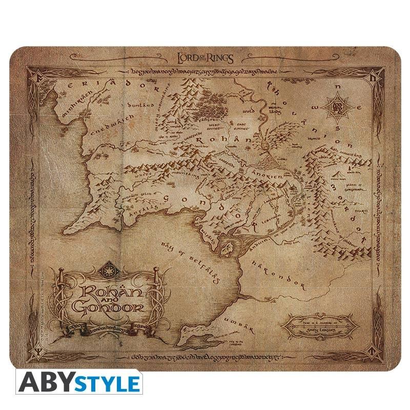 Abystyle  Mauspad - Der Herr der Ringe - Carte Rohan&Gondor 