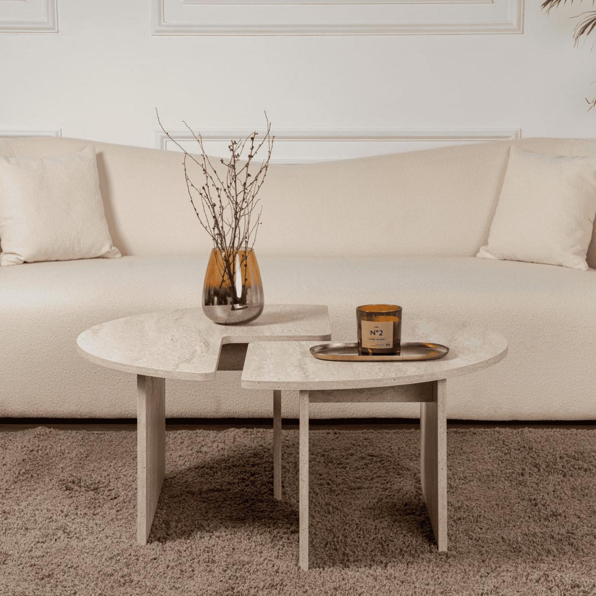 Calicosy Tables MOIRA - Lot de 2  