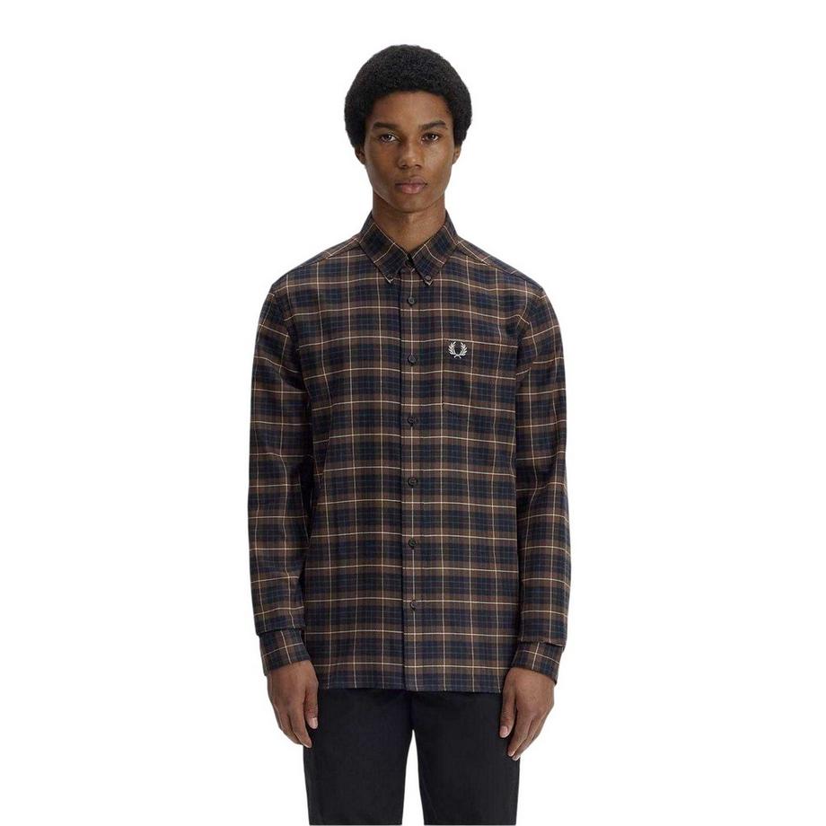 FRED PERRY Camicia Button Down Tartan  