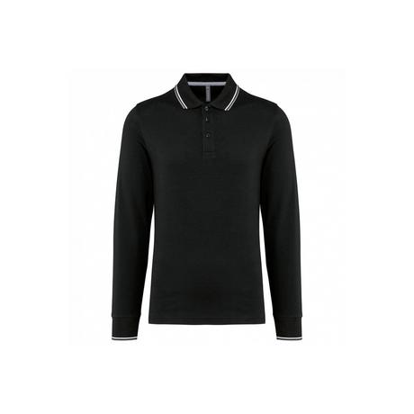 Kariban Piqué Strick Langarm Poloshirt  