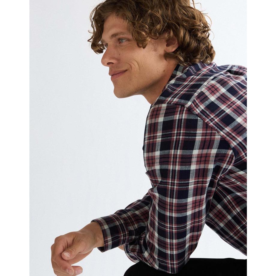 Wrangler Camicia a maniche lunghe a quadri con tasca pettorale  