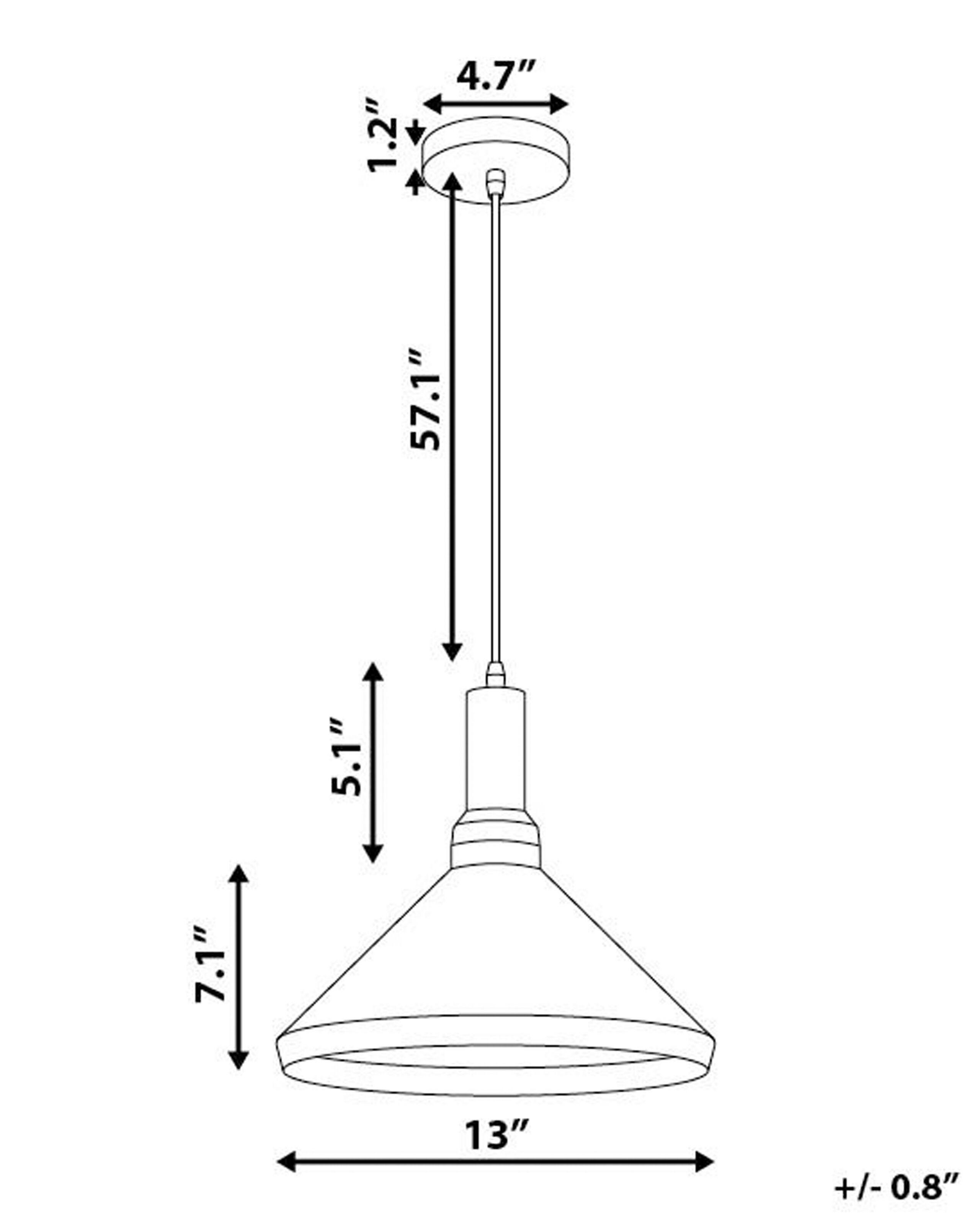 Beliani Lampe suspension en Aluminium Moderne LIARD  