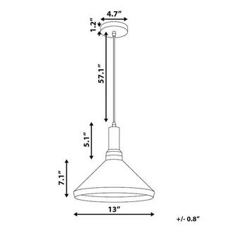 Beliani Lampe suspension en Aluminium Moderne LIARD  