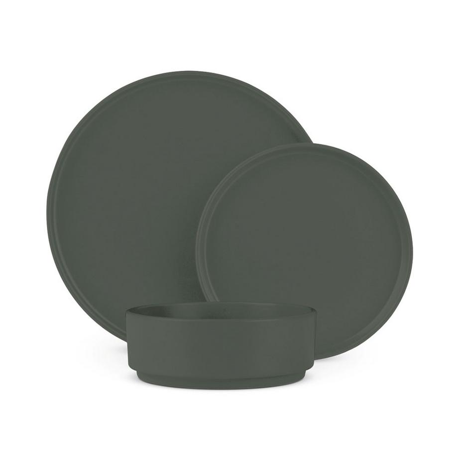 18-teiliges Geschirrset Matte Green Collection