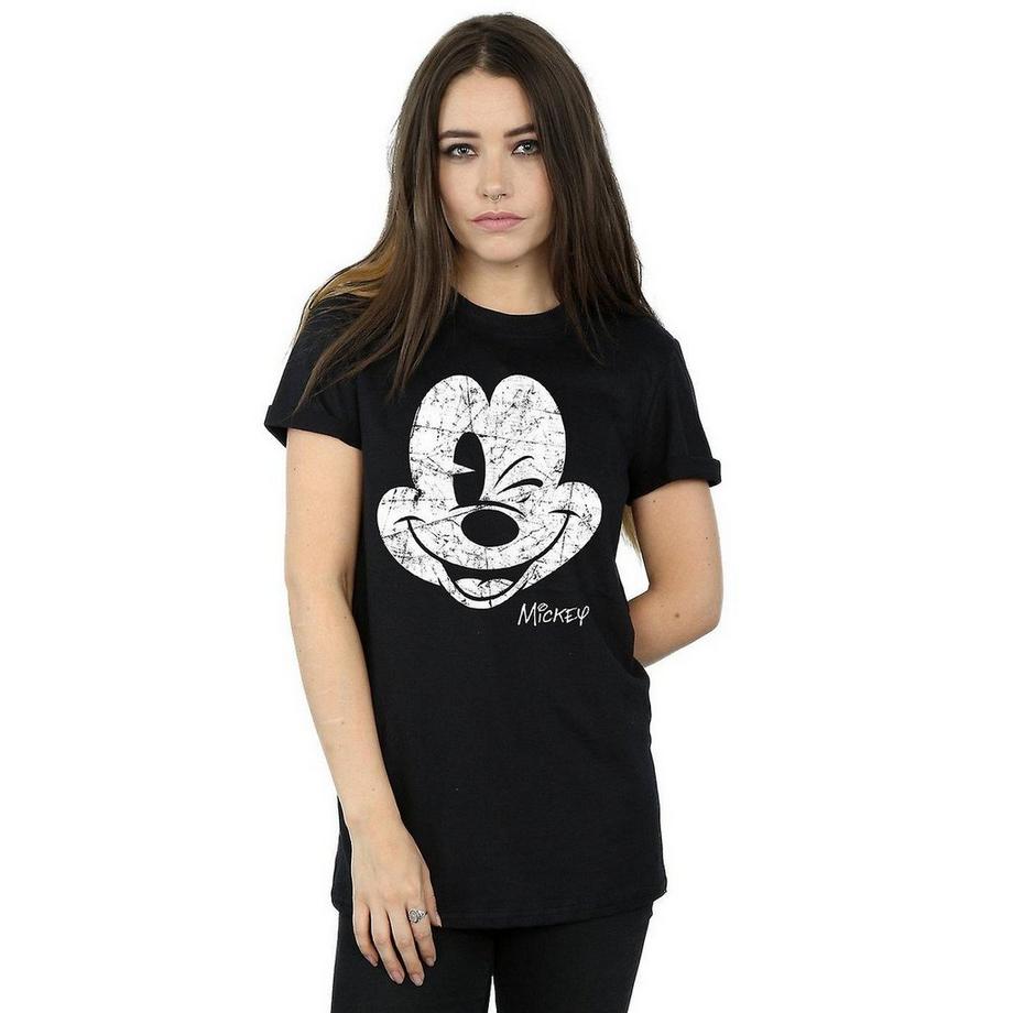 Disney Mickey Mouse Zwinkerndes Gesicht T-Shirt  