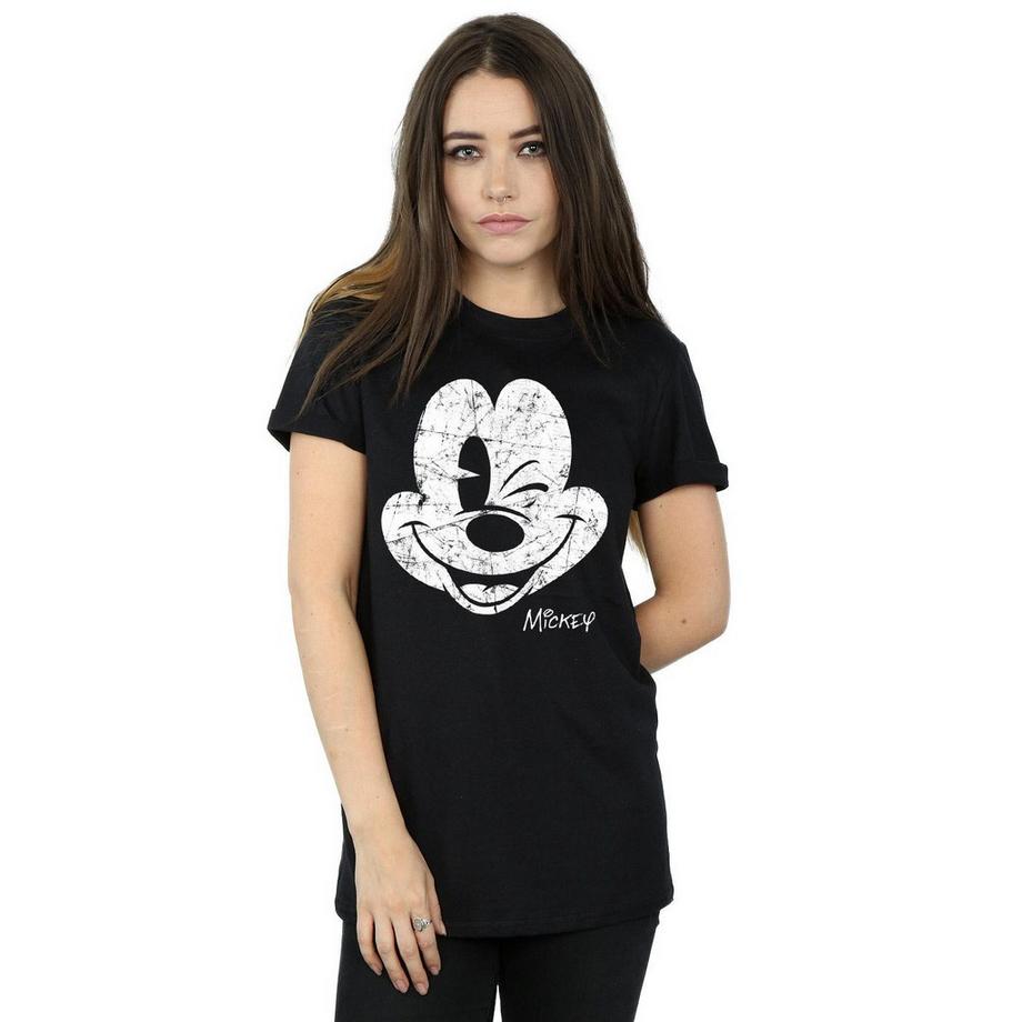 Disney Mickey Mouse Zwinkerndes Gesicht T-Shirt  