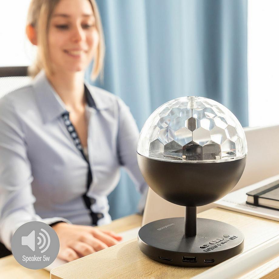 InnovaGoods LED-Projektor mit BT-Lautsprecher  