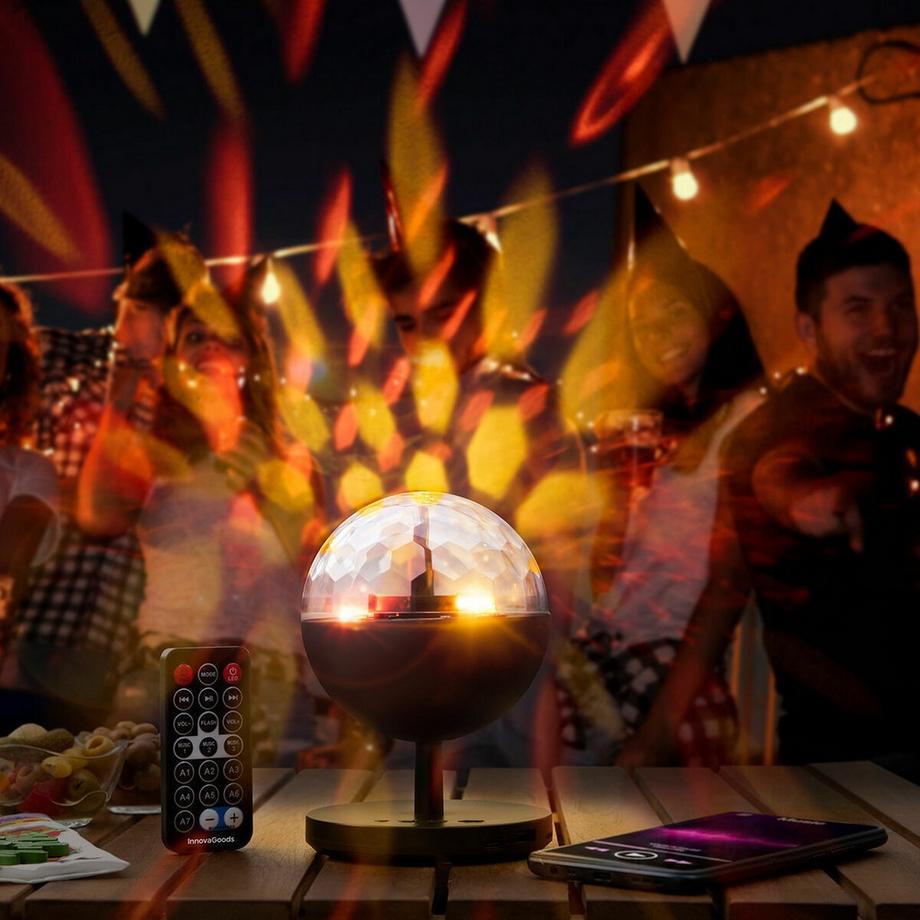 InnovaGoods LED-Projektor mit BT-Lautsprecher  