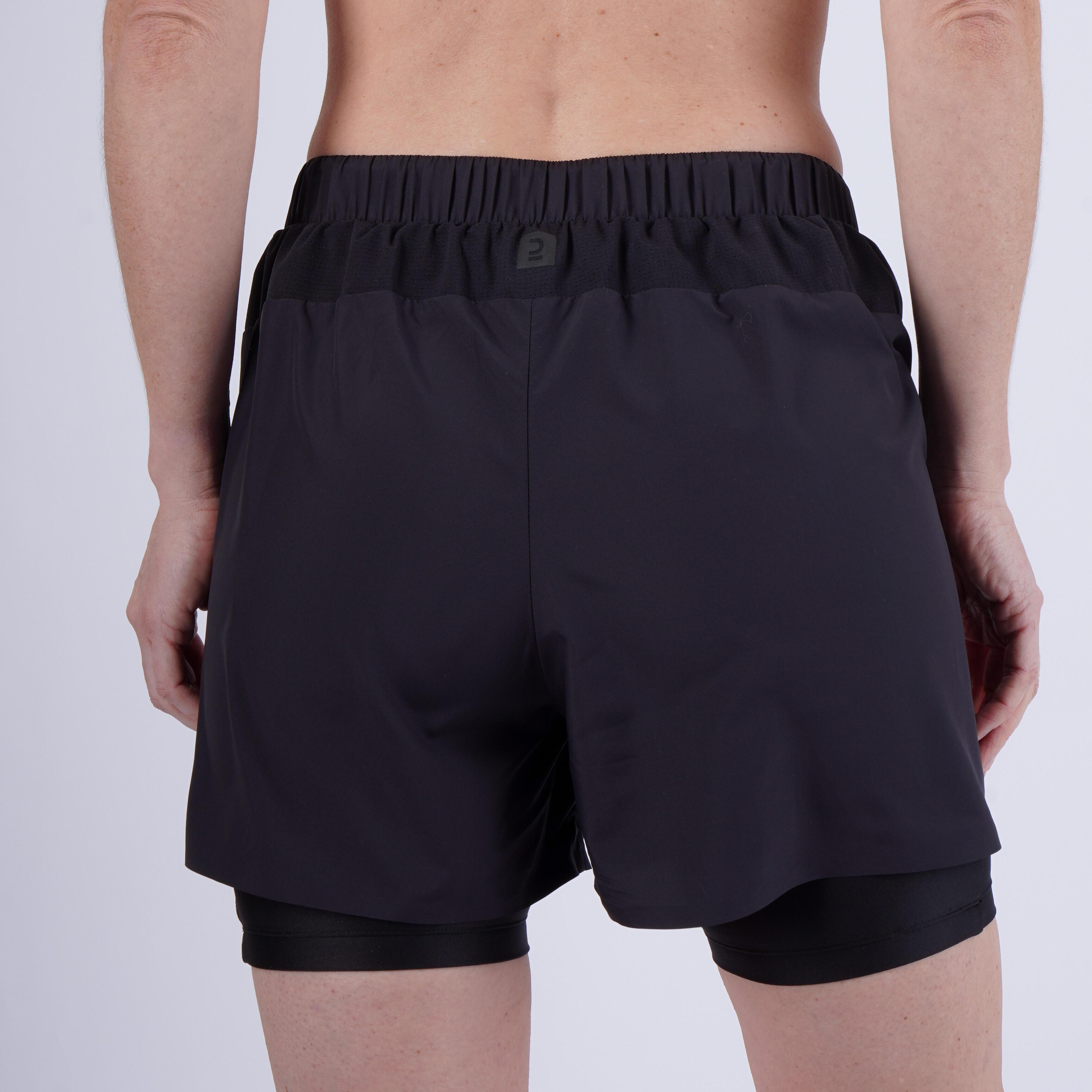 KIPRUN  Short - 2 in 1 Run Dry 500 