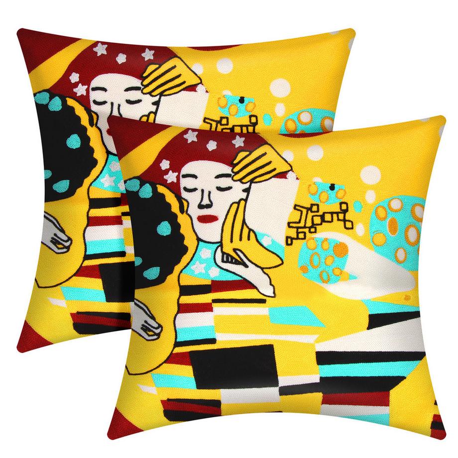 Avizar Lot 2 Housses de Coussin Art Stellia  