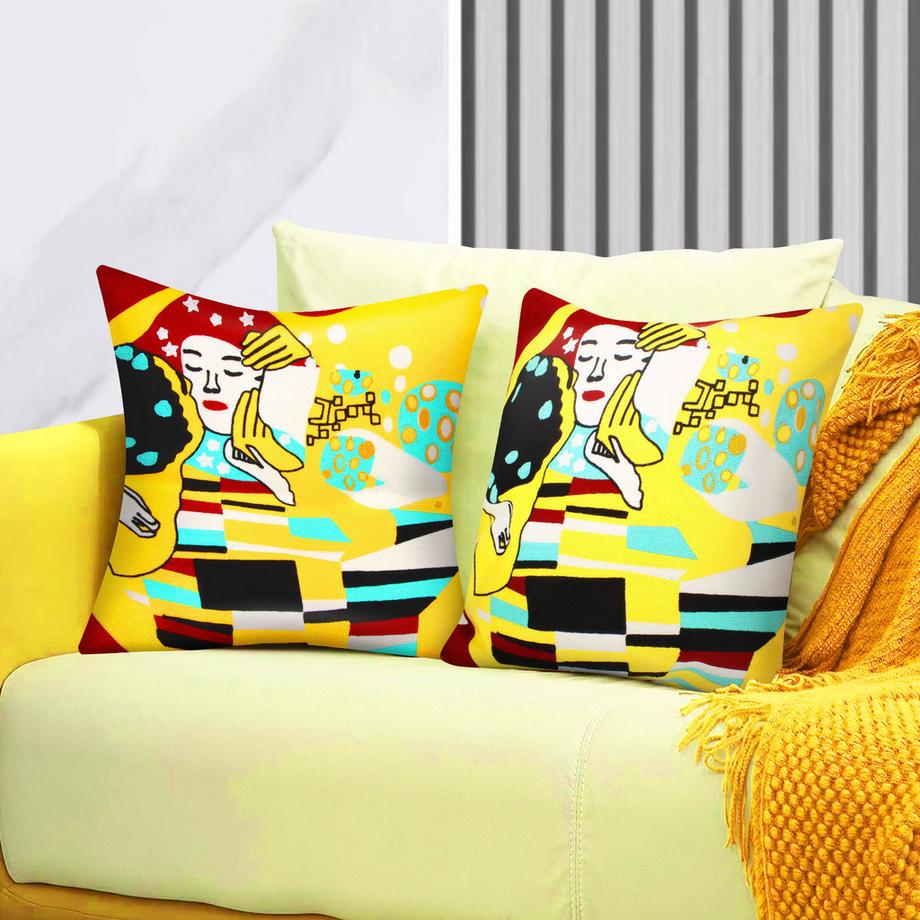 Avizar Lot 2 Housses de Coussin Art Stellia  