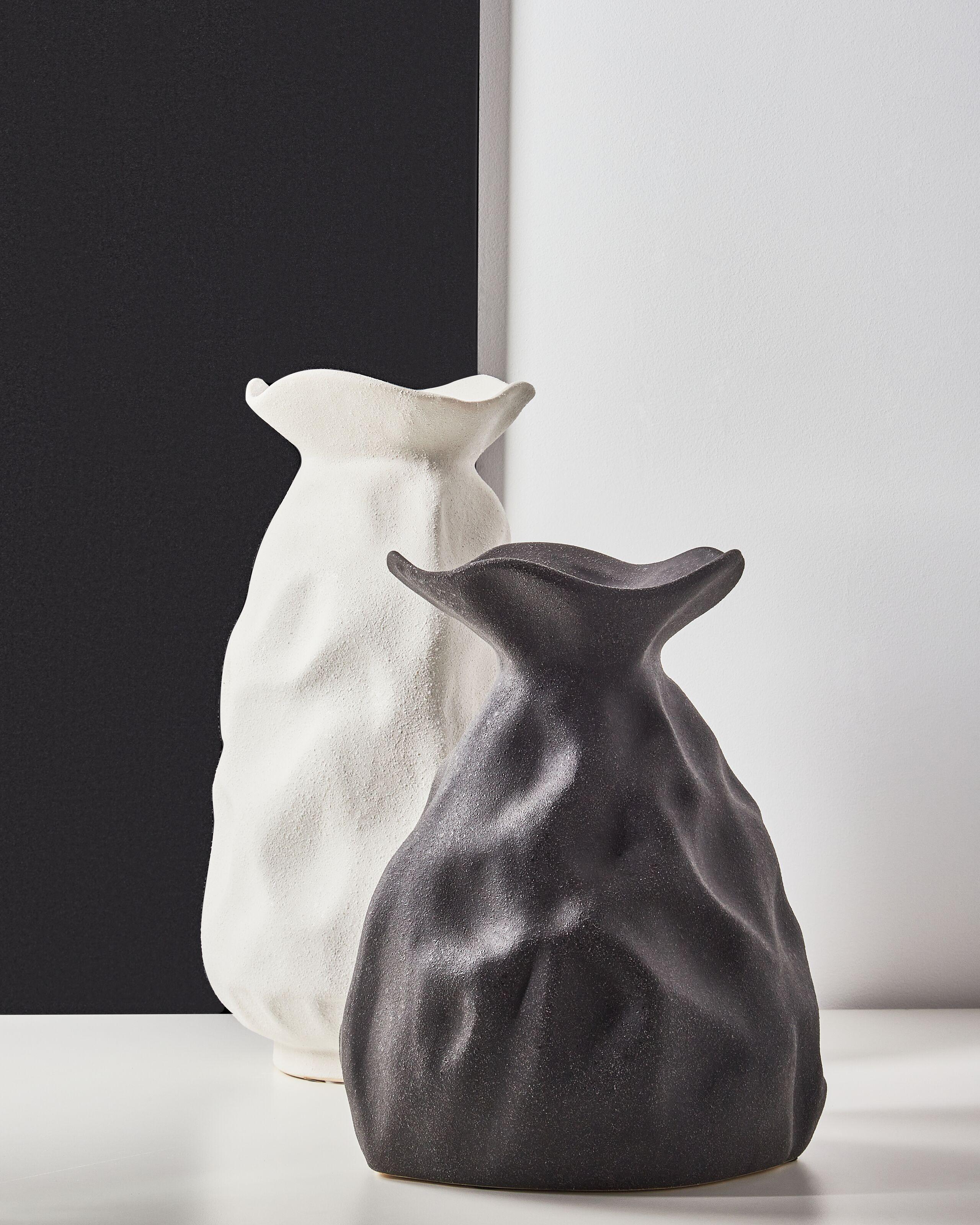 Beliani Blumenvase aus Steinzeug Modern COONTAIL  