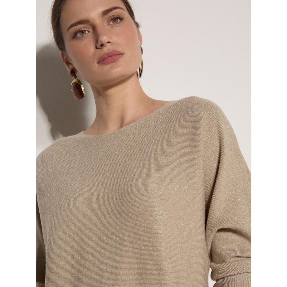 APRICOT Metallic Rippstrick Pullover  