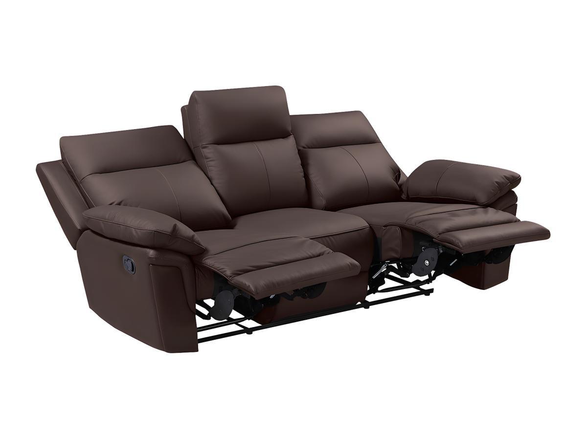 Vente-unique Relaxsofa 3Sitzer Büffelleder PAKITA  