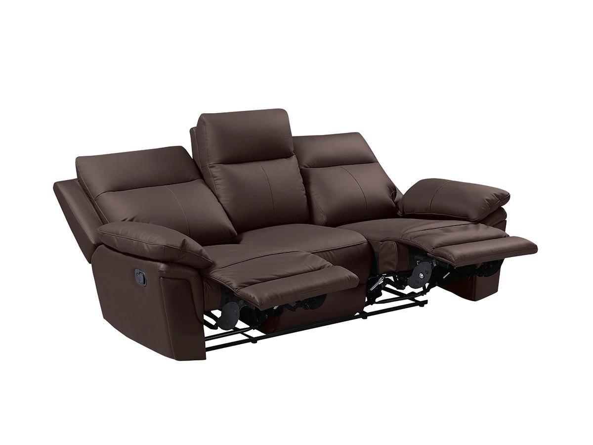 Vente-unique Relaxsofa 3Sitzer Büffelleder PAKITA  