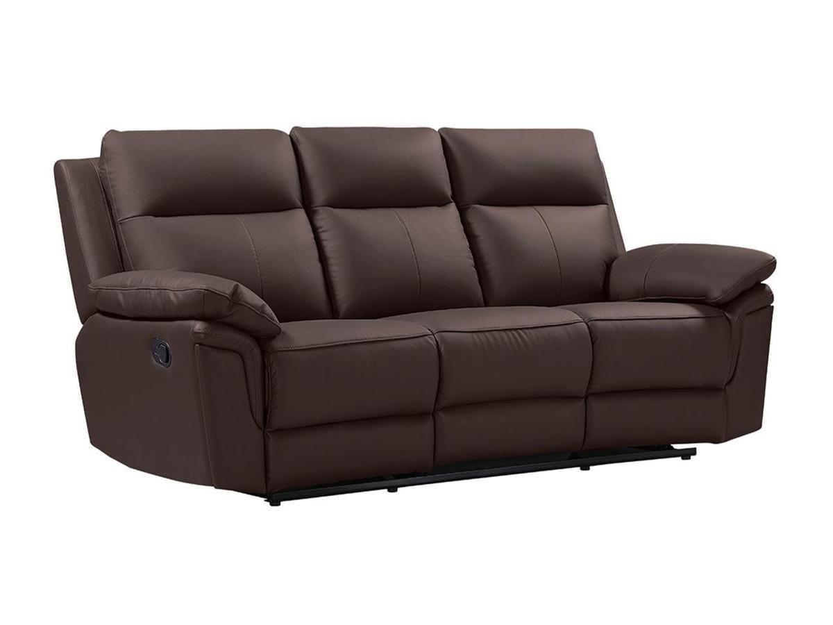 Vente-unique Relaxsofa 3Sitzer Büffelleder PAKITA  