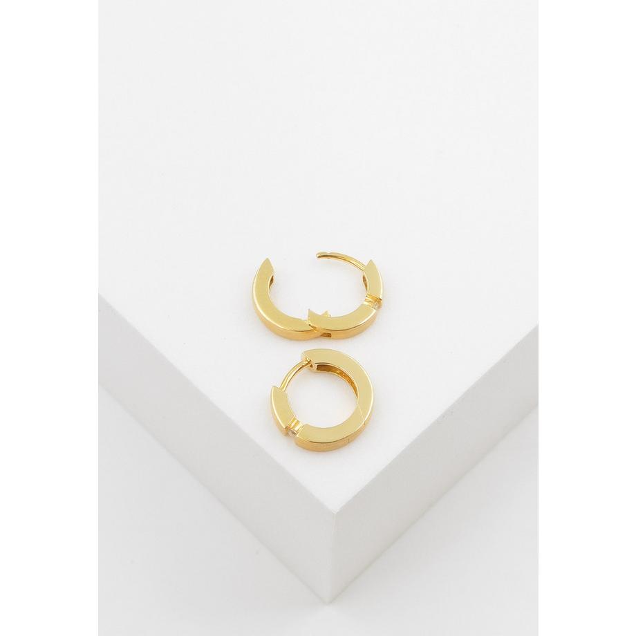 MUAU Schmuck  Or jaune créole 750 diamant 0,05ct. 13mm 