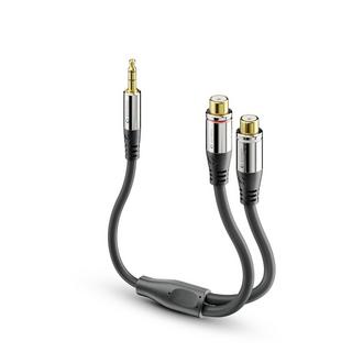 sonero  sonero S-ACA003 câble audio 0,25 m 3,5mm 2 x RCA Noir 