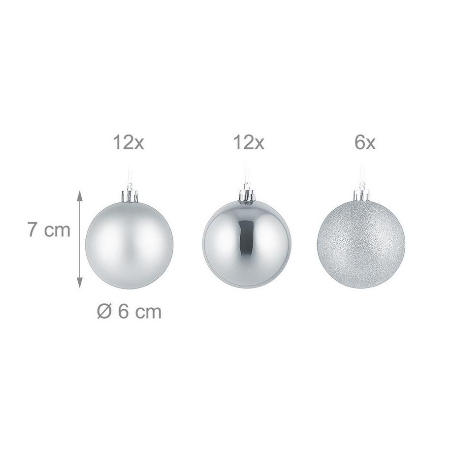 Northix Set di palline per l'albero di Natale  