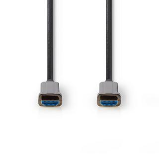 Nedis  Câble HDMI Ultra High Speed Active Optical avec Ethernet | Connecteur HDMI™ | Connecteur HDMI™ | 8K@60Hz | 48 Gbps | 20.0 m | Rond | PVC | Noir | Boîte cadeau 