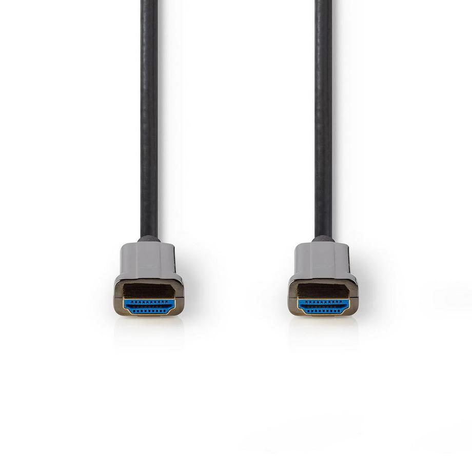 Nedis  Câble HDMI Ultra High Speed Active Optical avec Ethernet | Connecteur HDMI™ | Connecteur HDMI™ | 8K@60Hz | 48 Gbps | 20.0 m | Rond | PVC | Noir | Boîte cadeau 