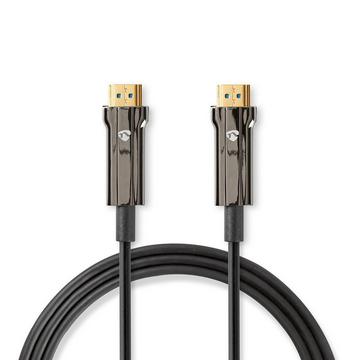 Câble HDMI Ultra High Speed Active Optical avec Ethernet | Connecteur HDMI™ | Connecteur HDMI™ | 8K@60Hz | 48 Gbps | 20.0 m | Rond | PVC | Noir | Boîte cadeau