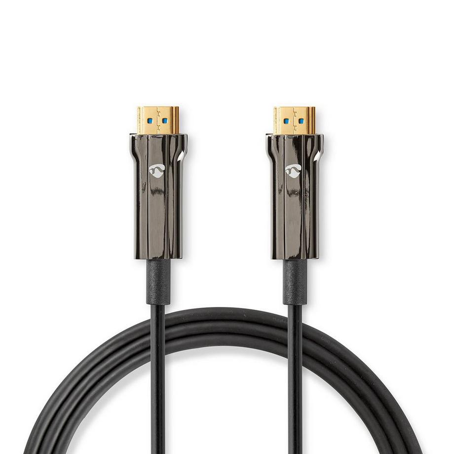 Câble HDMI Ultra High Speed Active Optical avec Ethernet | Connecteur HDMI™ | Connecteur HDMI™ | 8K@60Hz | 48 Gbps | 20.0 m | Rond | PVC | Noir | Boîte cadeau