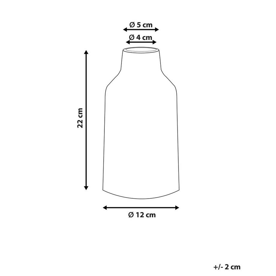 Beliani Blumenvase aus Steinzeug Retro ASSUS  