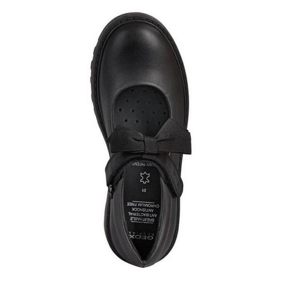 GEOX Casey Ballerina Scarpe per uniforme scolastica con fiocco  
