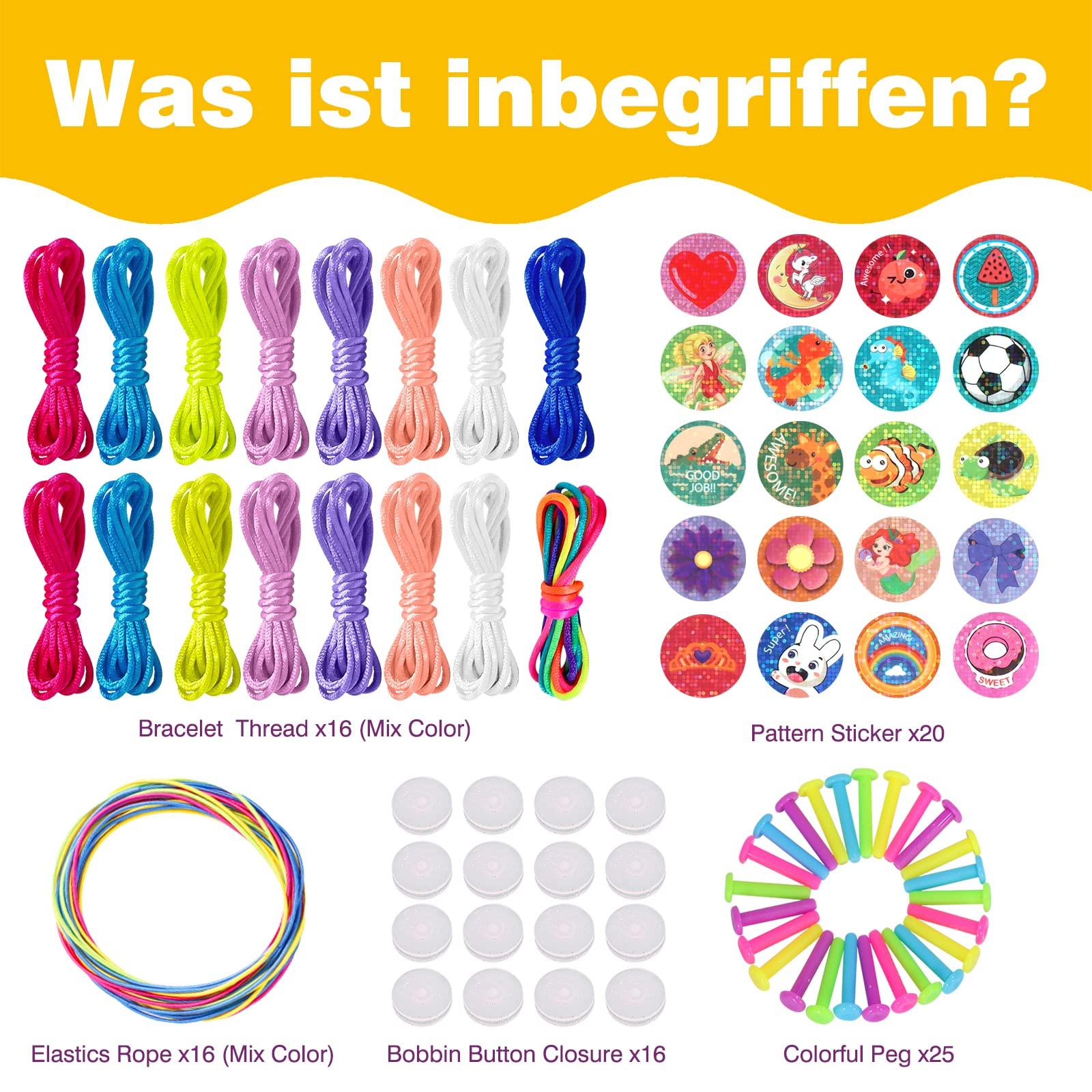 Activity-board  Freundschaft Armband machen Kit, Schmuck machen Kit Handwerk DIY Armband Schnur Reise Belohnung Aktivität Set 