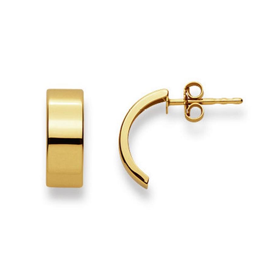 Ohrstecker Gelbgold 750, 13x5mm