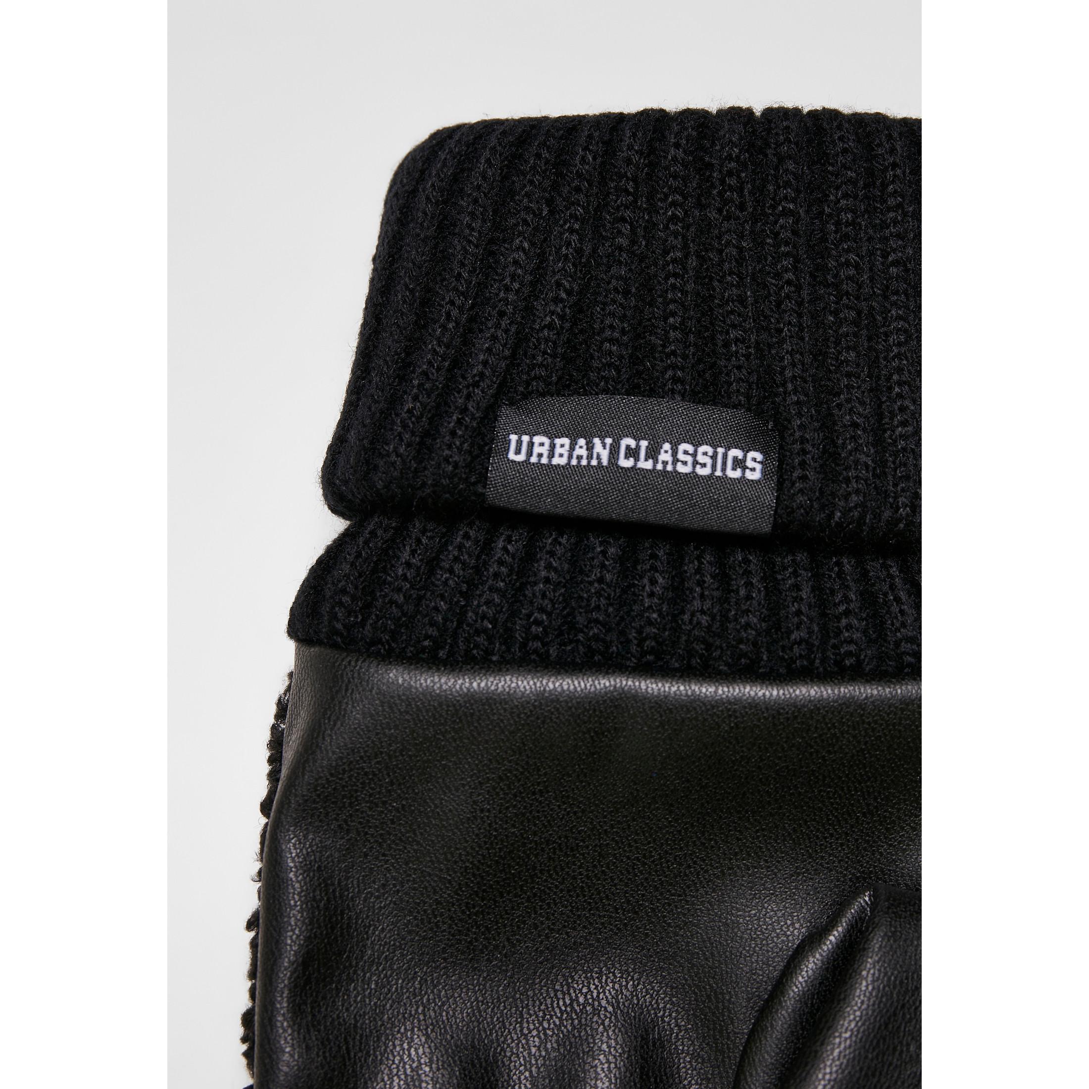 URBAN CLASSICS Moufles Sherpa Imitation Cuir  