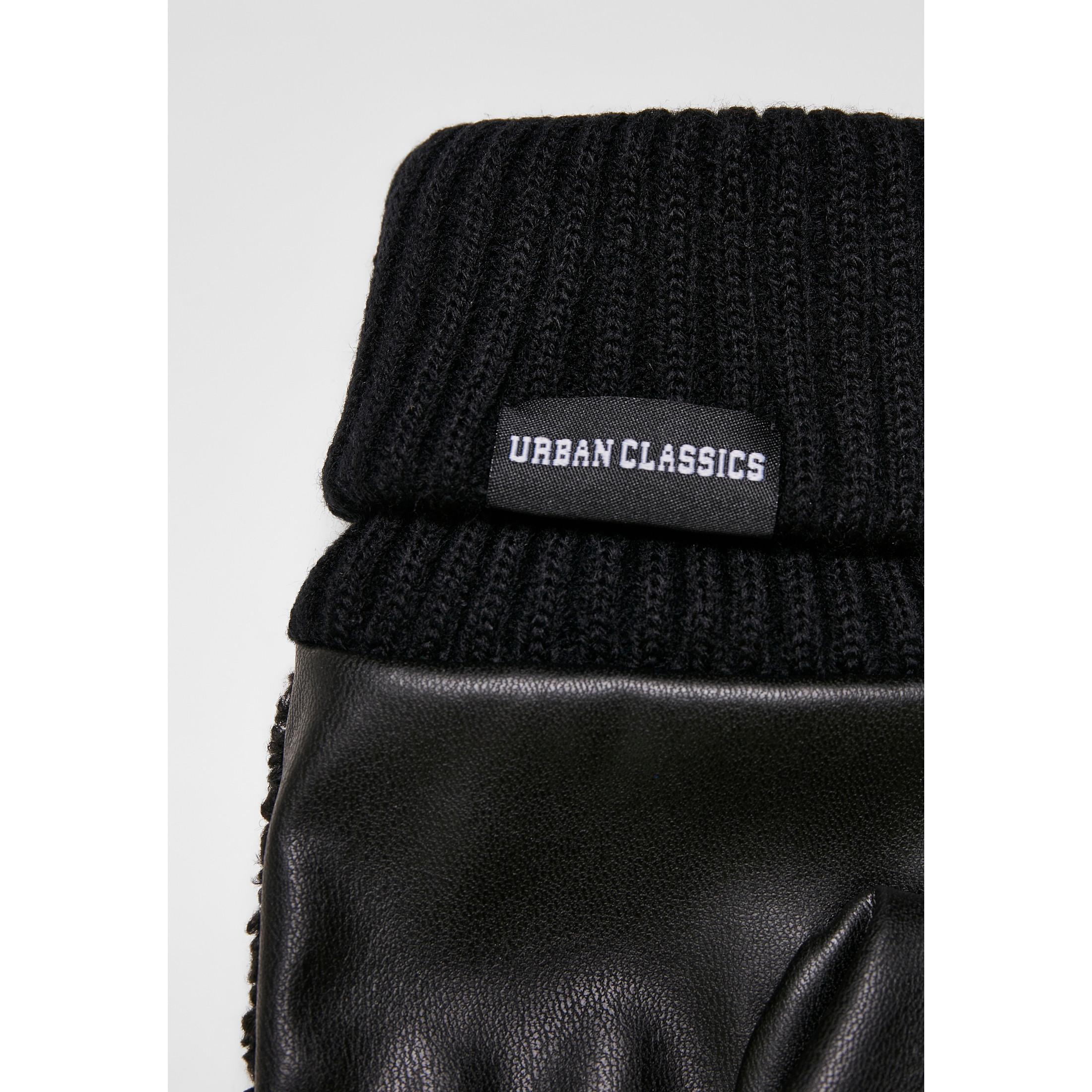 URBAN CLASSICS  gants sherpa imitation leather 