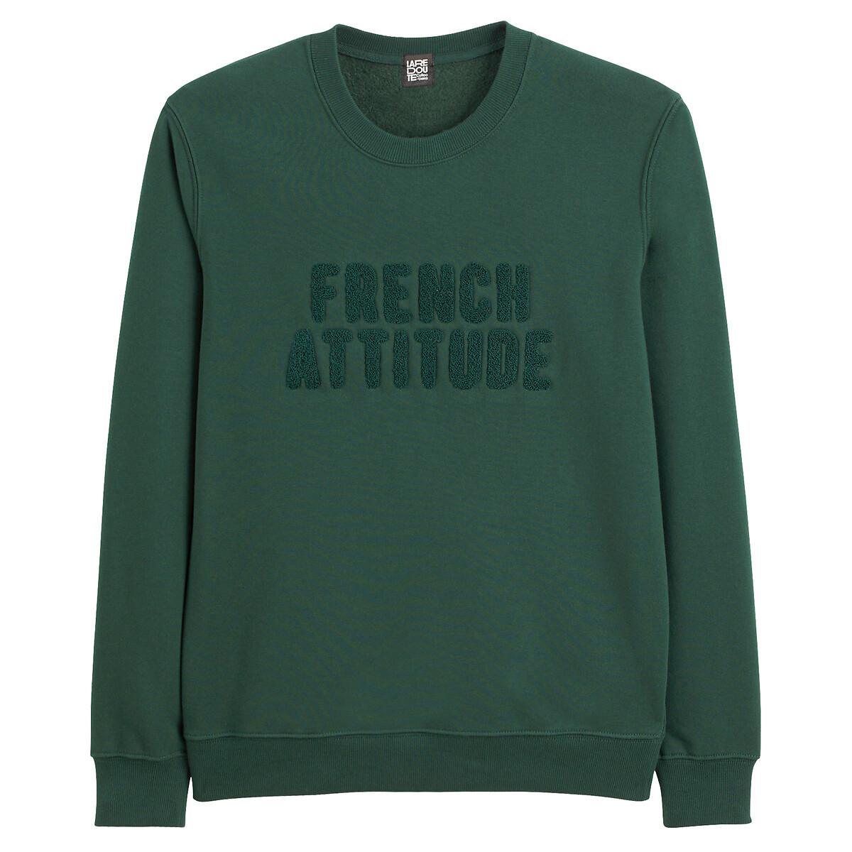 La Redoute Collections  Sweat&nbsp;brodé col rond French attitude 