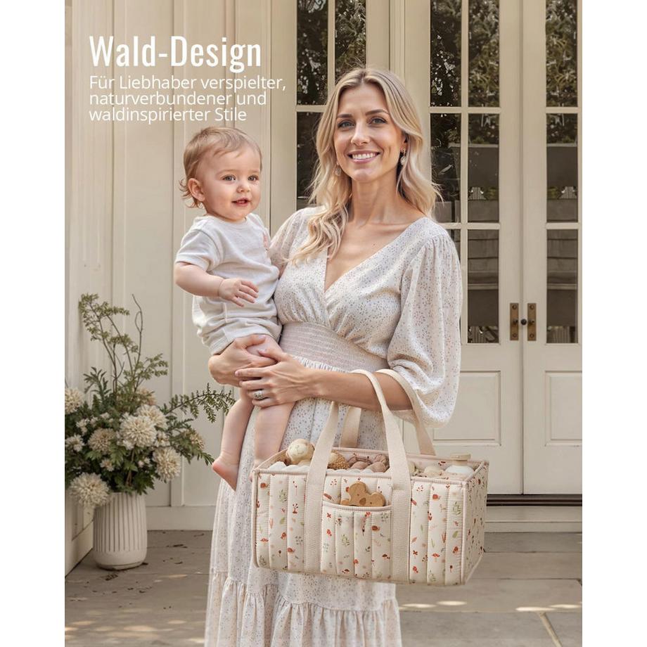 Only-bags.store Windel Caddy Organizer, Babywindel Caddy für Windelstation  