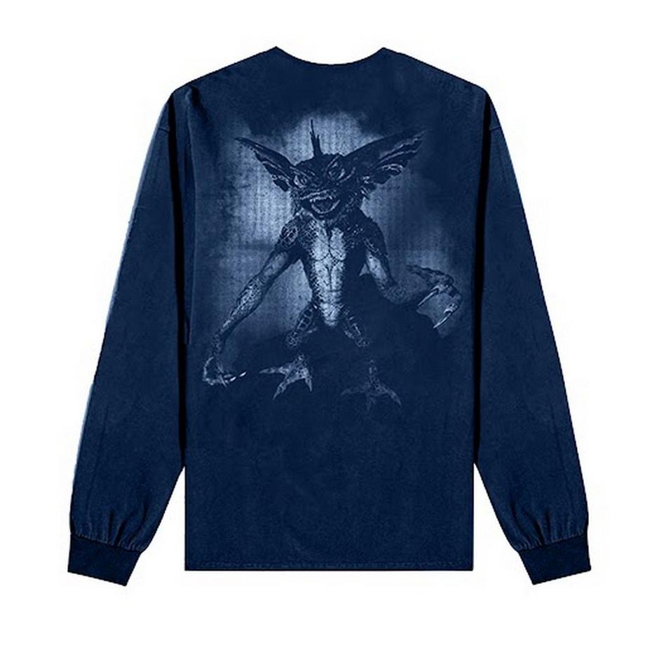 Gremlins Gizmo Stripe T-Shirt Maniche Lunghe  