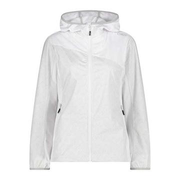 giacca impermeabile con cappuccio stampata da