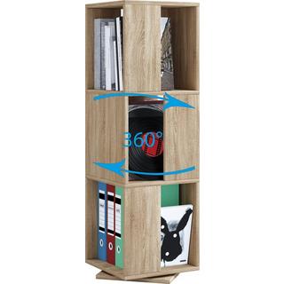 VCM Holz Stand Regal Büroregal Aktenregal Bücherregal drehbar Rondell Stifta XL  