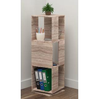 VCM Holz Stand Regal Büroregal Aktenregal Bücherregal drehbar Rondell Stifta XL  