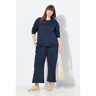 Ulla Popken Jupe-culotte en molleton Jambe Large Taille Élastique Coton Bio  