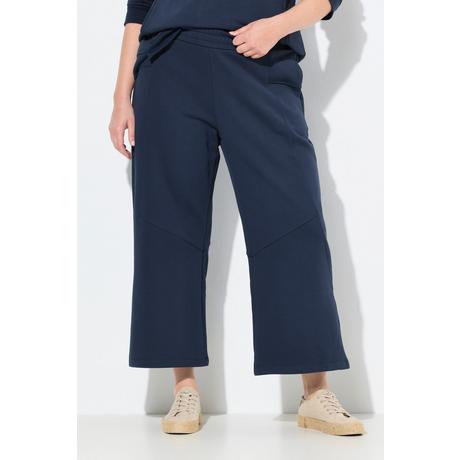Ulla Popken Jupe-culotte en molleton Jambe Large Taille Élastique Coton Bio  