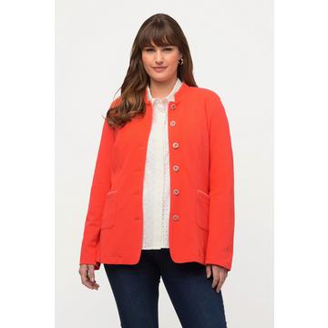 Veste traditionnelle en molleton, col montant, boutons fantaisie