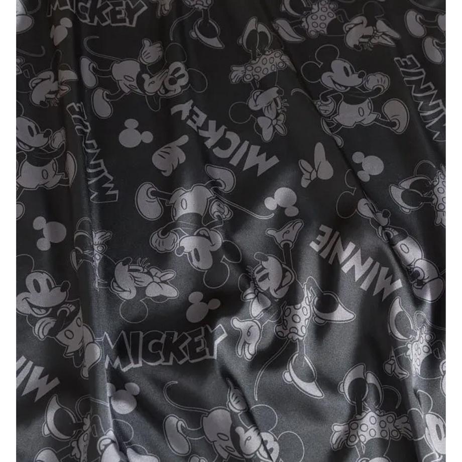 Disney Mickey Mouse Minnie Mouse Gonna Midi Stampata in Raso  