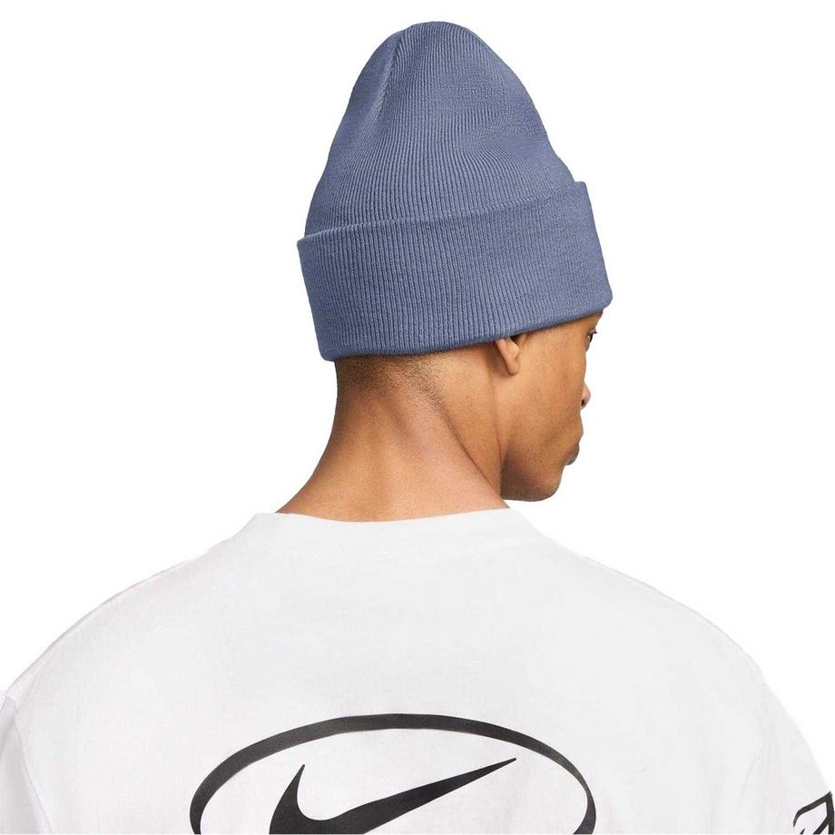 NIKE Gerippte Strickmütze mit besticktem Logo  
