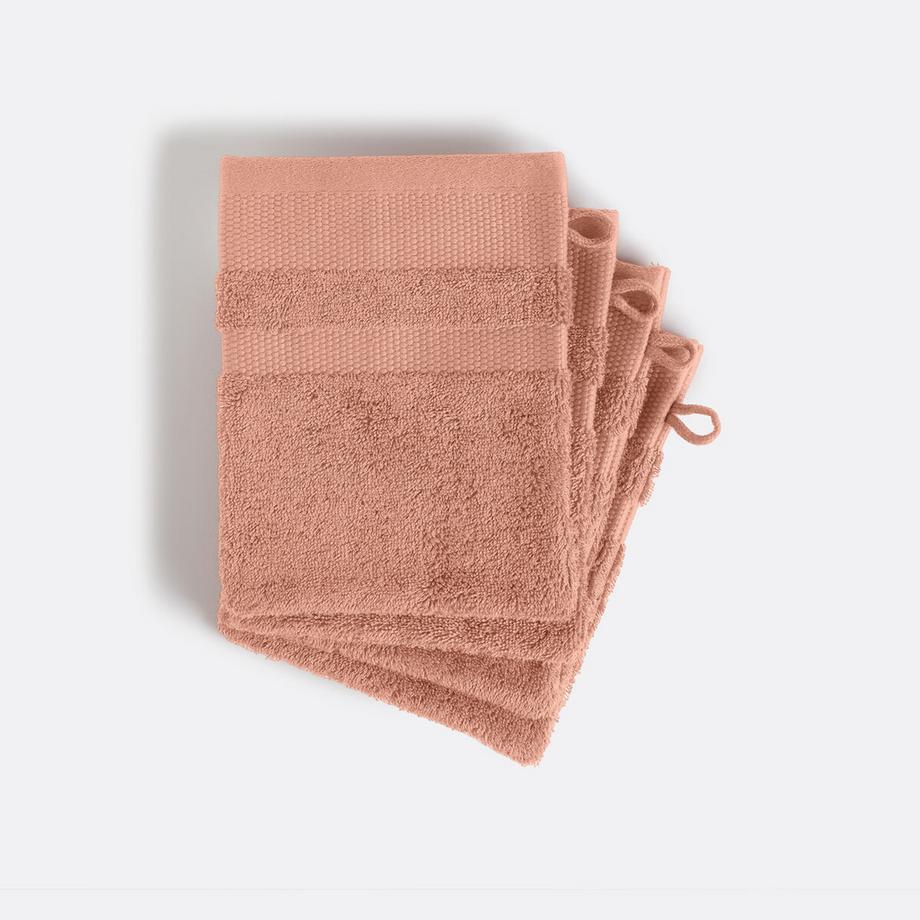 La Redoute Intérieurs 4er-Pack Waschhandschuhe  